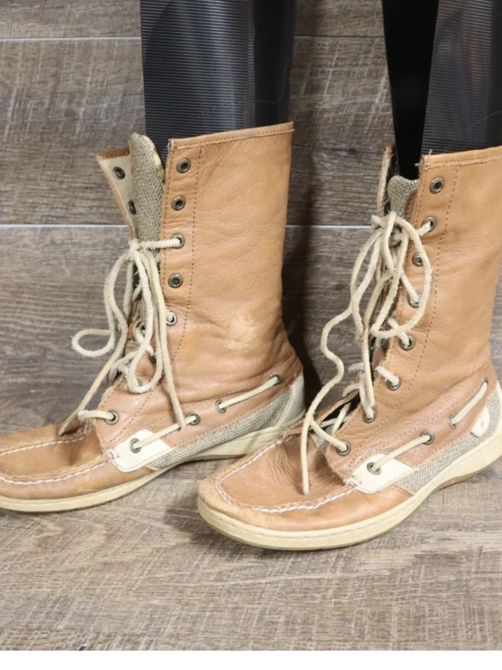 Sperry Men's Tan Suede Lace-Up Casual Boots